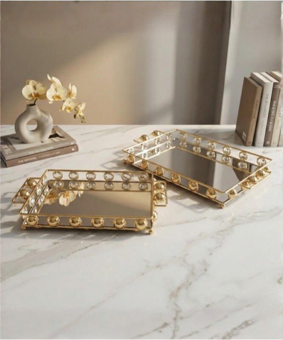 ZEYVE BONCUK 2-PIECE DECK. TRAY 37x23x5-43x29x5cm.